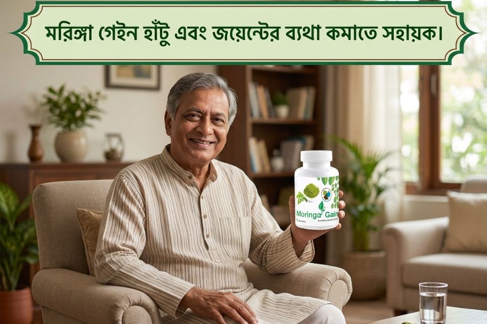 মোরিঙ্গা গেইন, হাঁটু ও জয়েন্টের ব্যথা কমাতে সহায়ক